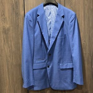 Men’s Blue Windowpane Sport Coat